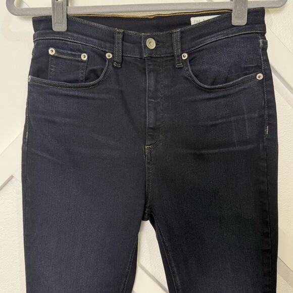 Rag & Bone High Rise Skinny Jeans in Dark Niko Wash Size 29 W1532K089NIK - Picture 3 of 12